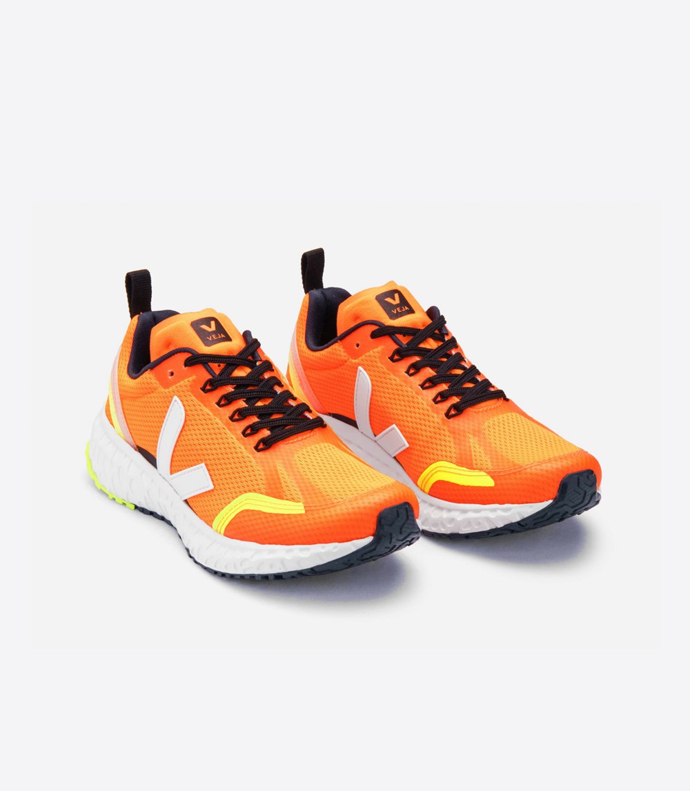 Veja Trainers Mens Orange/White - Condor Mesh - PHJW-04587